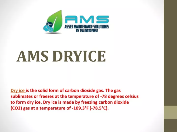 ams dryice