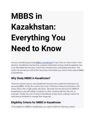 MBBS in Kazakhstan_ Everything You Need to Know