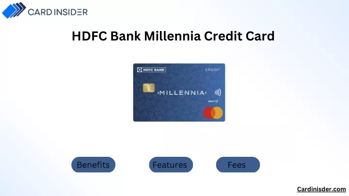 hdfc bank millennia credit card