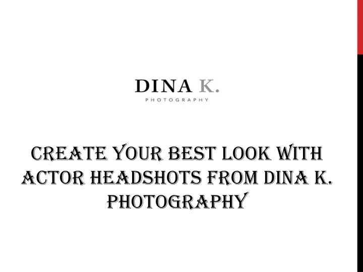 create your best look with actor headshots from