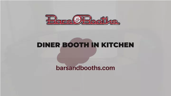 diner booth in kitchen