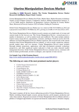 uterine manipulation devices market