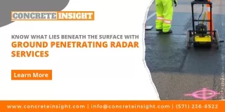 Know What Lies Beneath the Surface with Ground Penetrating Radar Services