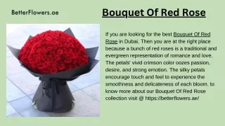 Bouquet Of Red Rose