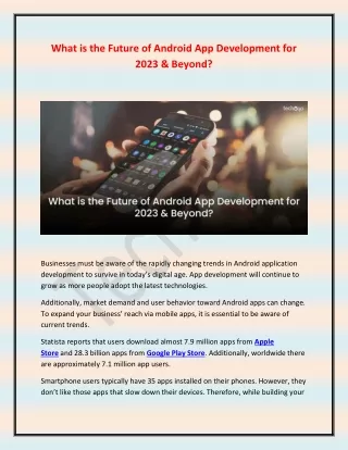 what is the future of android app development