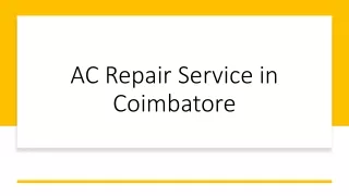 AC Repair Service in Coimbatore