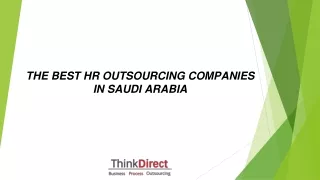 Here are the best hr outsourcing companies in Saudi Arabia