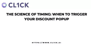 The Science Of Timing When To Trigger Your Discount Popup