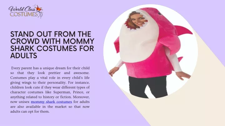 stand out from the crowd with mommy shark