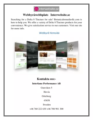 webbyr webbplats interwebsite se