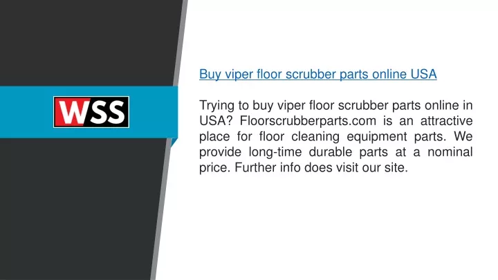 buy viper floor scrubber parts online usa trying