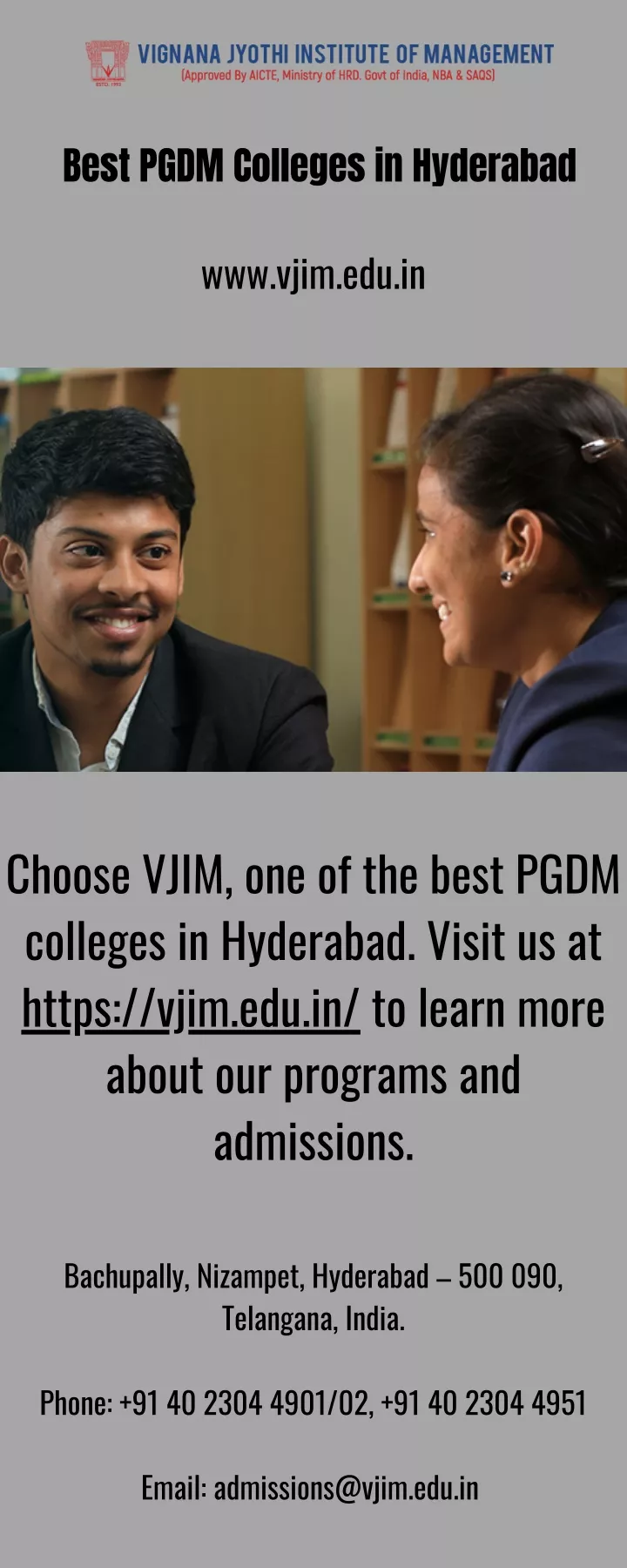 best pgdm colleges in hyderabad