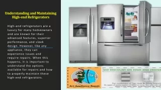 Understanding and Maintaining High-end Refrigerators