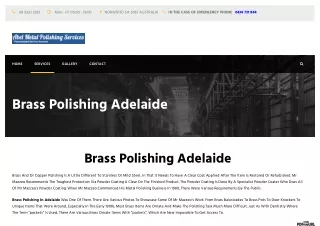 #Brass Polishing in Adelaide
