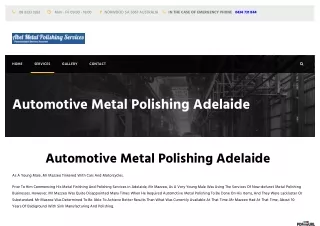 #Automotive Metal Polishing in Adelaide