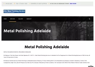 #Metal Polishers in Adelaide