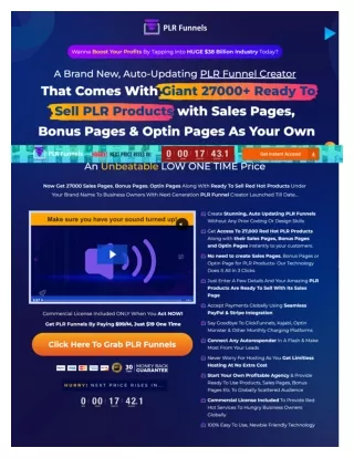 PLR Funnels - A Brand New, Auto-Updating PLR Funnel Creator