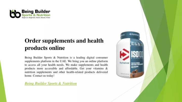 order supplements and health products online