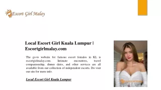 Local Escort Girl Kuala Lumpur | Escortgirlmalay.com