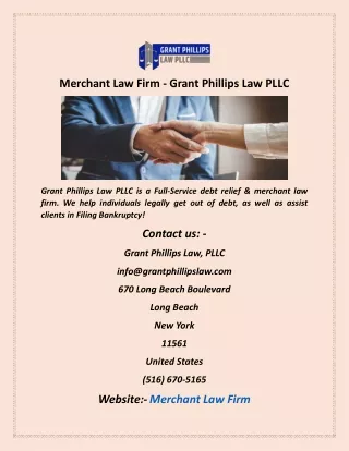 Merchant Law Firm  Grant Phillips Law PLLC