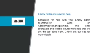 embry riddle coursework help searching for help
