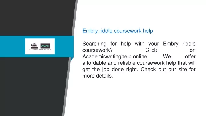 embry riddle coursework help searching for help