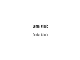 Dental Health Advisory