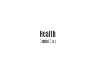 health dental care