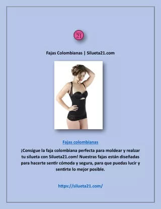 Fajas Colombianas | Silueta21.com