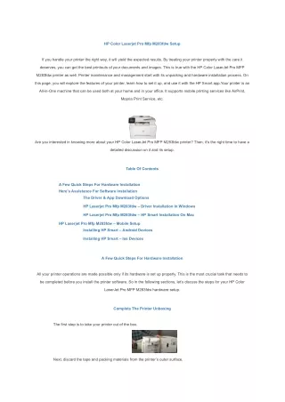 HP Color Laserjet Pro Mfp M283fdw Setup (1)
