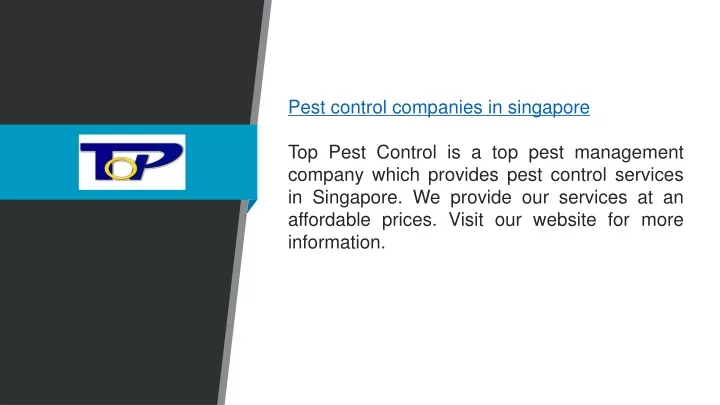 pest control companies in singapore top pest