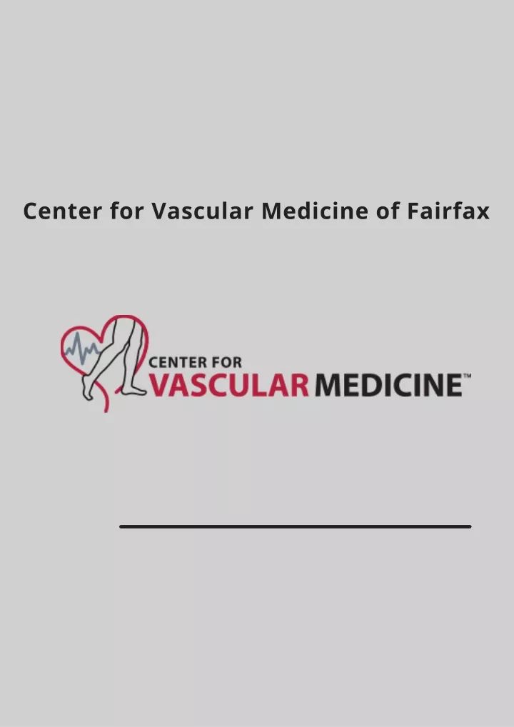 center for vascular medicine of fairfax