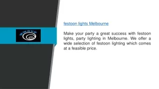 festoon lights melbourne make your party a great