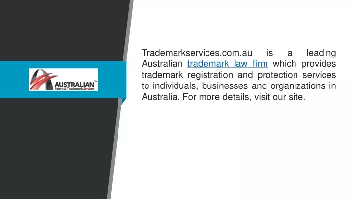 trademarkservices com au is a leading australian