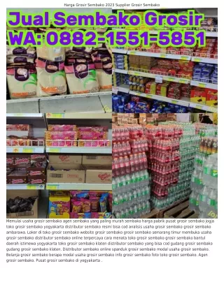 088ᒿ-1551-5851 (WA) Grosir Sembako Official Jual Grosir Sembako Murah