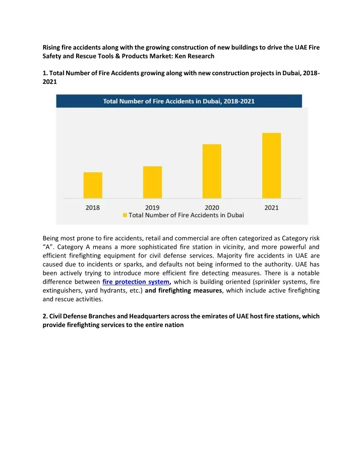 rising fire accidents along with the growing