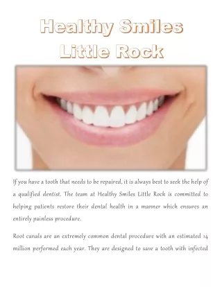 if you have a tooth that needs to be repaired