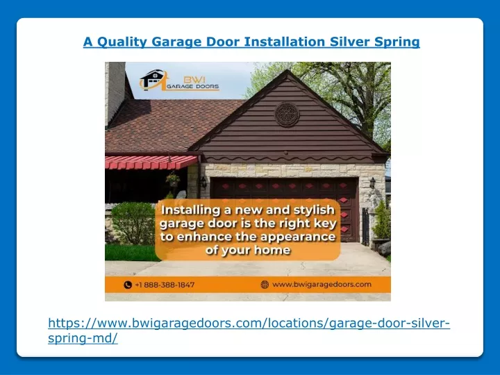 a quality garage door installation silver spring