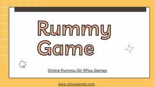 Online rummy On 3Plus Games