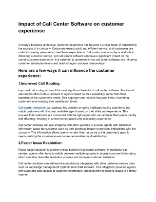 Impact of Call Center Software on customer experience.docx