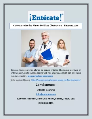 conozca sobre los planes m dicos obamacare