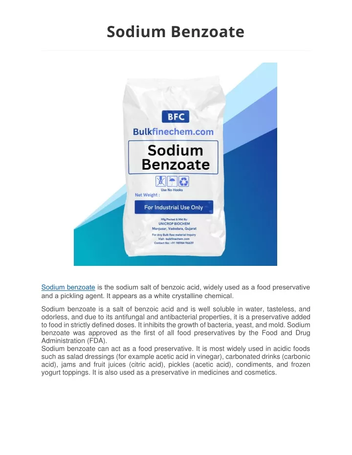 sodium benzoate