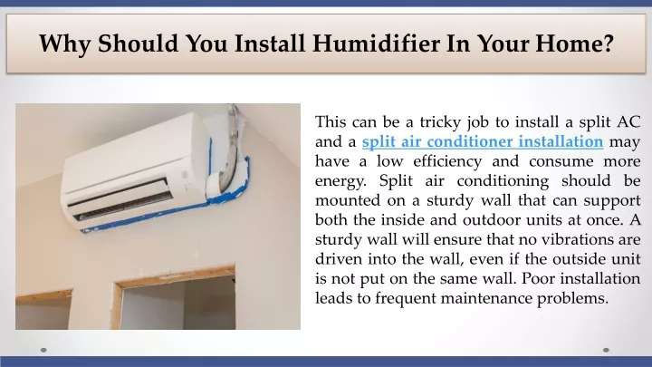 why should you install humidifier in your home