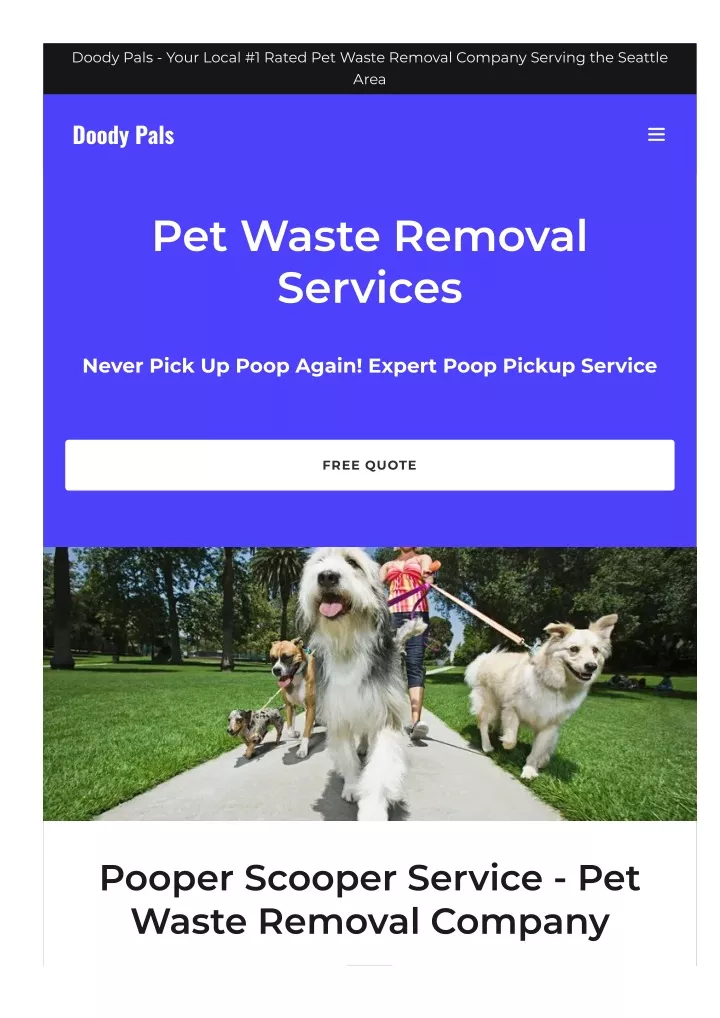 doody pals your local 1 rated pet waste removal