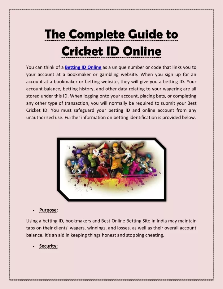 the complete guide to cricket id online