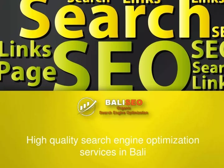 high quality search engine optimization services