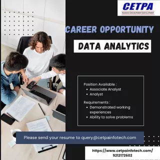 Career Opportunity in Data Analytics