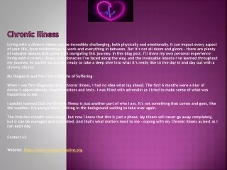 chronic illness