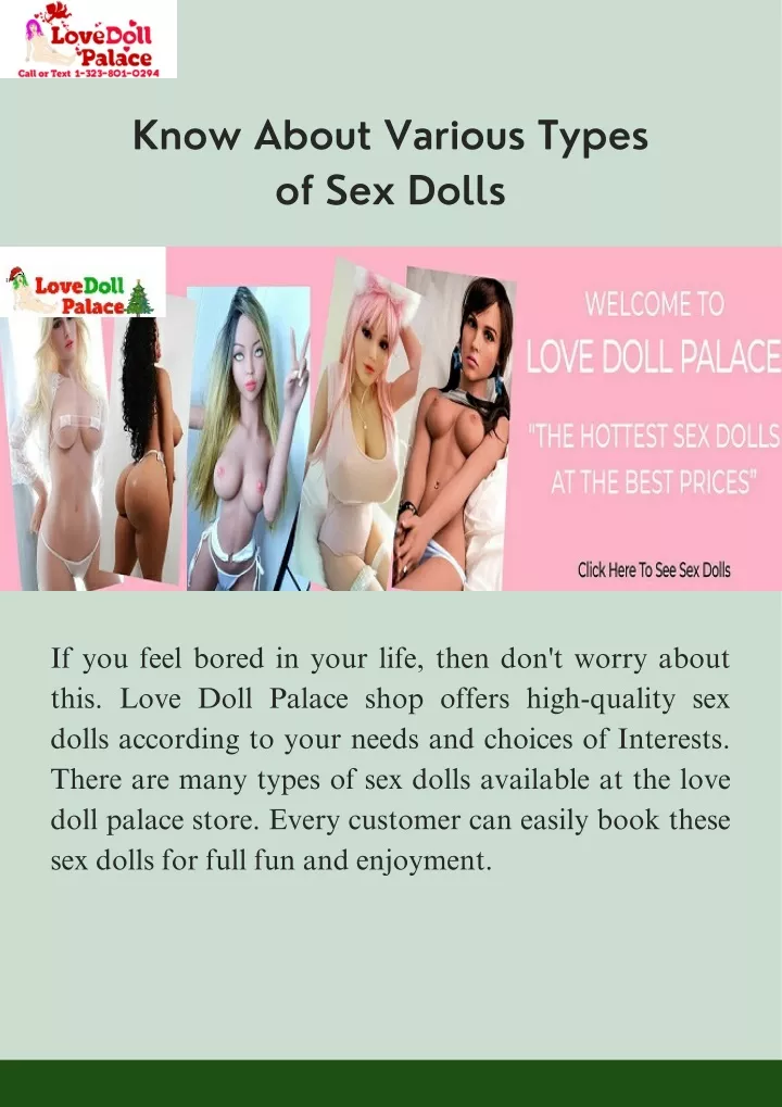 know about various types of sex dolls