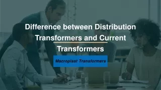 Distribution Transformers Manufacturers